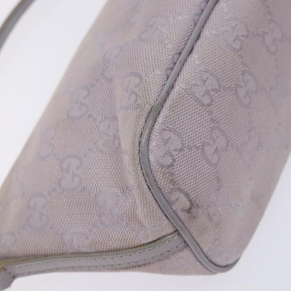 GUCCI GG Canvas Accessory Pouch Purple Silver 7198 Auth mr1477 - Picture 13 of 16